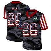 Nike New York Jets 26 Bell 2020 USA Camo Salute to Service Limited Jersey zhua,baseball caps,new era cap wholesale,wholesale hats
